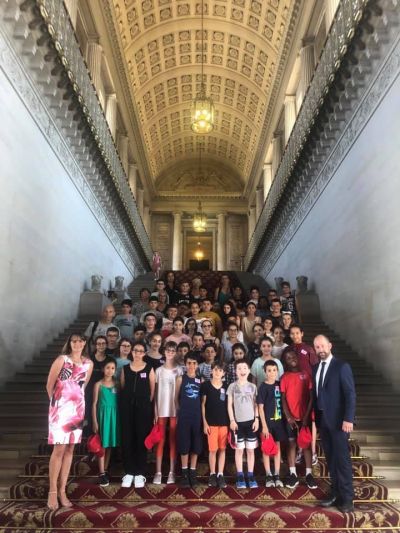 Visite du Sénat par les enfants d'Annecy-Seynod